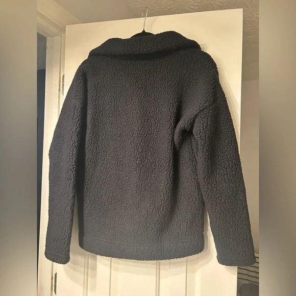 J.Crew Polartec® Fleece Black Half-Zip Pullover Jacket - Picture 6 of 8